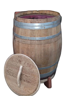 Warentuin Collection - Regenton 200 Liter met losse deksel en onderzetter