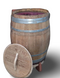 Warentuin Collection - Regenton 200 Liter met losse deksel en onderzetter