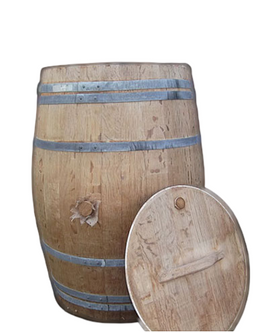 Warentuin Collection - Regenton 200 Liter met losse deksel met handvat