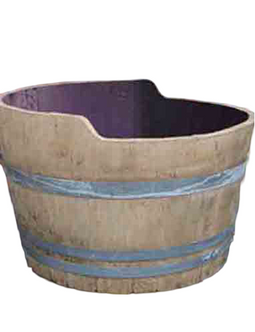 Warentuin Collection - Eikenhouten kuip met randverhoging
