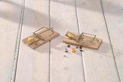 3 stuks - Nature - Muizenval hout 10x5cm set a 2 stuks