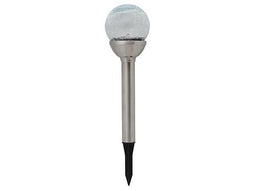 Velleman - Led-tuinlamp op zonne-energie rgb met sokkel in roestvrij staal 12 st. in display