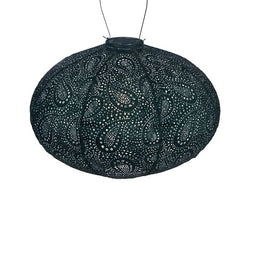 Lumiz - Oval dia. 40 cm Paisley groen lampion