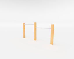 Outdoor Island - Duikelrek Kwak 125 cm RVS staanders 11 x 11 cm