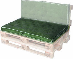 Unique Living - Zitkussen zaza l80b120h8cm m.groen
