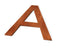 Geroba - Letter A Model: Huisletter Corten