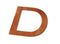 Geroba - Letter D Model: Huisletter Corten