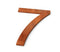 Geroba - Nummer 7 Model: Huisnummer Corten