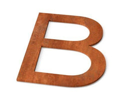 Geroba - Letter B Model: Huisletter Corten
