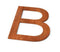Geroba - Letter B Model: Huisletter Corten