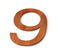 Geroba - Nummer 9 Model: Huisnummer Corten