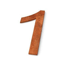 Geroba - Nummer 1 Model: Huisnummer Corten