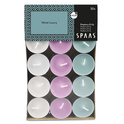 Spaas - Scented tealights pack x 30 Velvet luxery