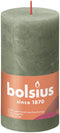3 stuks - Bolsius - Stompkaars Fresh Olive 130/68 rustiek