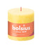 Bolsius - Rustiek stompkaars shine 100/100 sunny yellow