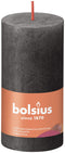 3 stuks - Bolsius - Stompkaars Stormy Grey 100/50 rustiek