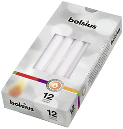 5 stuks - Bolsius - Gotische kaarsen doos 12 wit.