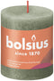 3 stuks - Bolsius - Stompkaars Fresh Olive 80/68 rustiek