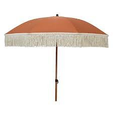 Decoris - Parasol polyester d200h210cm terra