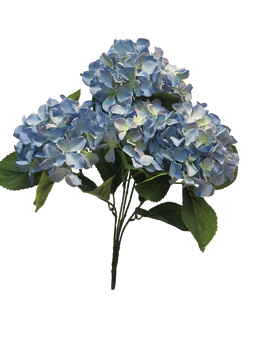 Nova Nature - Hydrangea Rabe x5 blue 45 cm kunstbloem