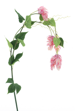 Nova Nature - Hop flower spray pink 140 cm kunstbloem