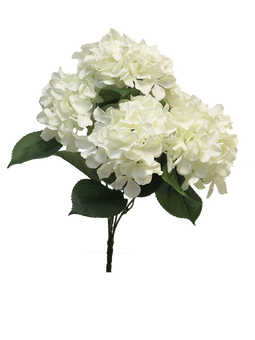 Nova Nature - Hydrangea Rabe x5 cream 45 cm kunstbloem
