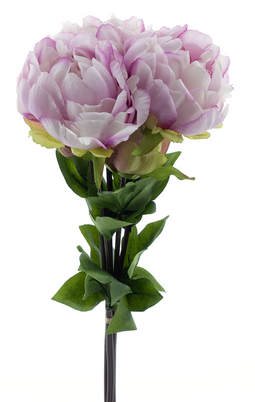Nova Nature - Paeonia bundle Chiminez purple 51 cm kunstbloem