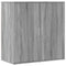 Dressoir 79x38x80 cm bewerkt hout grijs sonoma
