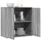 Dressoir 79x38x80 cm bewerkt hout grijs sonoma