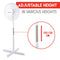 Ventilator Staand Ø 40 cm Wit
