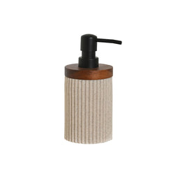 Zeepdispenser Home ESPRIT Bruin Zwart Beige Hars Acacia 10 x 8 x 17,5 cm