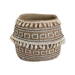 Grondlegger Home ESPRIT Bruin Beige Cement Tropisch 34 x 34 x 26 cm