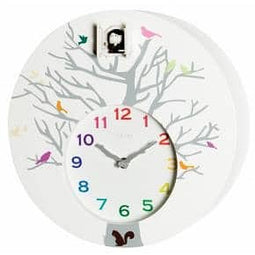 NeXtime klok 2998wi Cuckoo Round, 30x10 cm, Wall, White