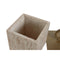 Doos-Juwelenkistje Home ESPRIT Beige Hars 15 x 15 x 24 cm