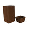 Plantenbakkenset Home ESPRIT Metaal 25 x 25 x 50 cm (2 Stuks)