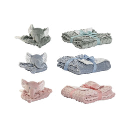 Geschenkset voor baby's Home ESPRIT Blauw Groen Roze Polyester (3 Stuks)