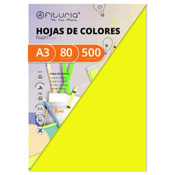 Printpapier Fabrisa Geel A3 500 Lakens