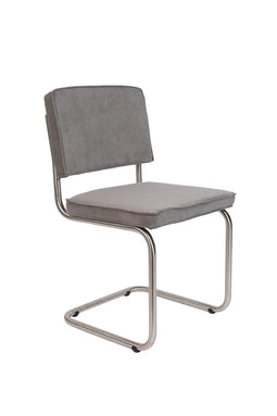 ZUIVER Chair Ridge Brushed Rib Cool Grey 32a