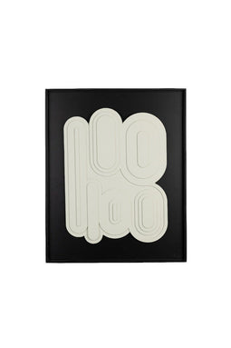 ZUIVER Wall Art August Black And White