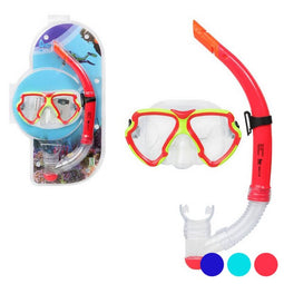 Snorkelbril en -buis voor Kinderen Kleur Marineblauw