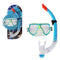 Snorkelbril en -buis voor Kinderen Kleur Marineblauw