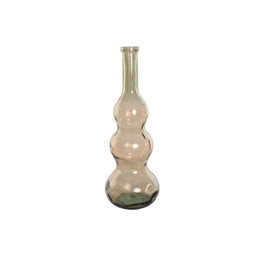 Vaas Home ESPRIT Taupe Gerecycled glas 26,5 x 26,5 x 75 cm