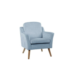 Armstoel DKD Home Decor Blauw Beige Hemelsblauw Natuurlijk Hout Plastic 74 x 76 x 85 cm