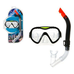 Snorkelbril en -buis voor Kinderen Volwassenen (25 x 43 x 6 cm) Kleur Zwart