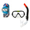 Snorkelbril en -buis voor Kinderen Volwassenen (25 x 43 x 6 cm) Kleur Zwart