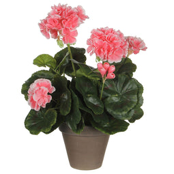 Decoratieve plant Mica Decorations PVC Geranium (11,5 x 33 cm)