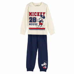 Pyjama Kinderen Mickey Mouse Beige Maat 5 Jaar
