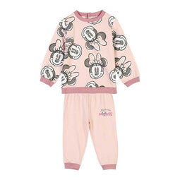 Joggingpak voor kinderen Minnie Mouse Roze Oker Maat 24 maanden