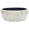 Opzetwasbak rond 41x14 cm keramiek zwart en grijs