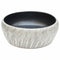 Opzetwasbak rond 41x14 cm keramiek zwart en grijs